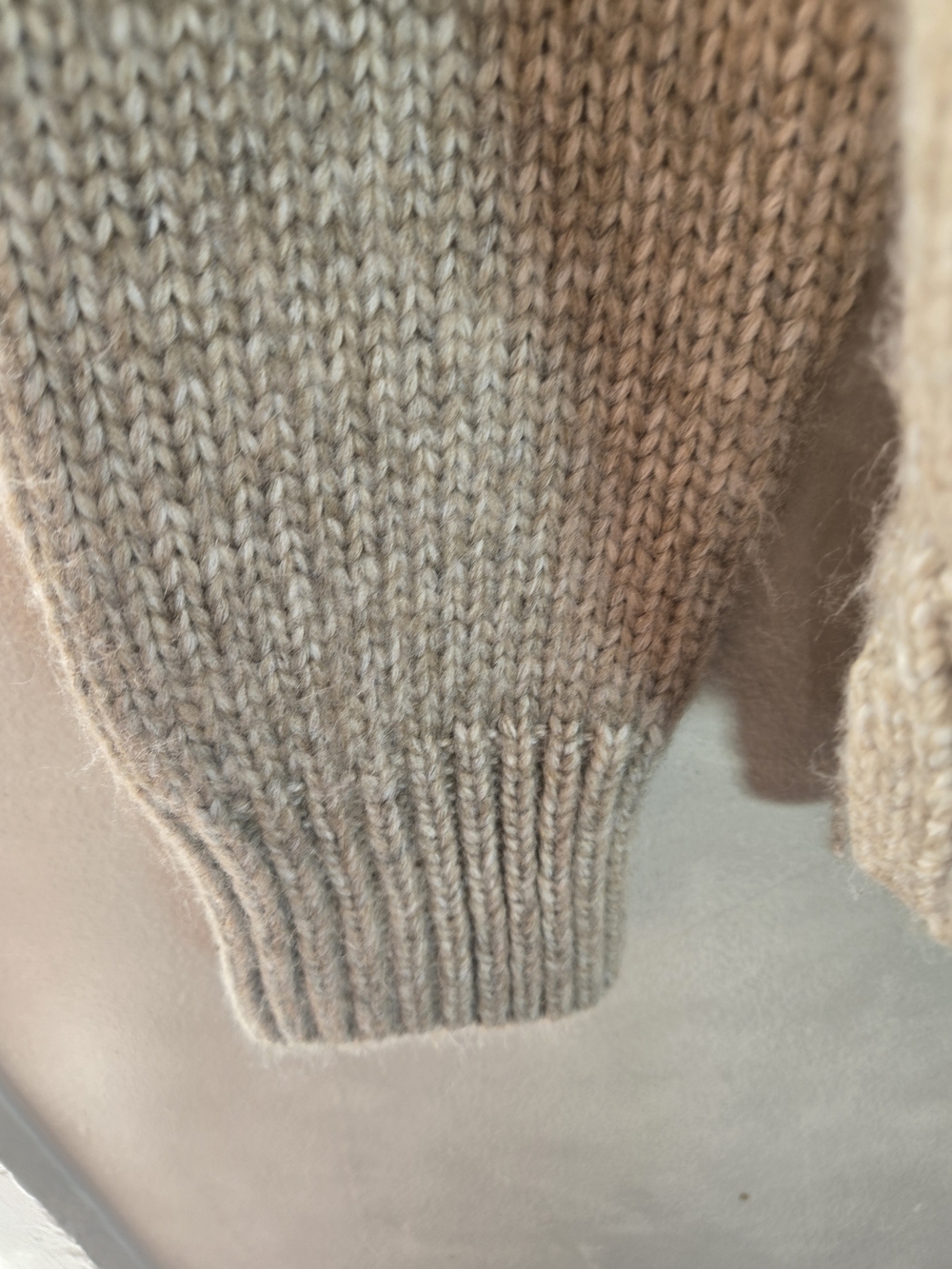 Lucky Brand Fair Isle Turtleneck Sweater in Beige and Cream - Picture 9 of 11